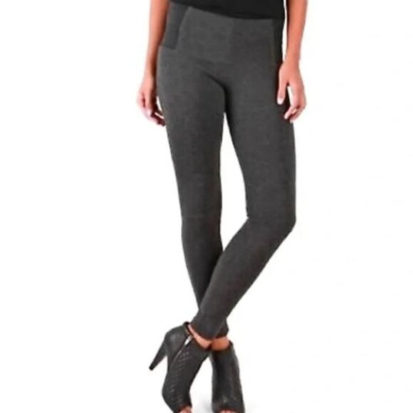 Kut from the Kloth High Rise Skinny Ponte Knit Elastic Panel Leggings Size Large - Picture 1 of 9